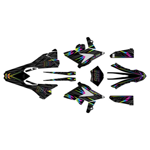 beta 125rr to 480rr graphics kit 2018-2019 twitch series rainbow