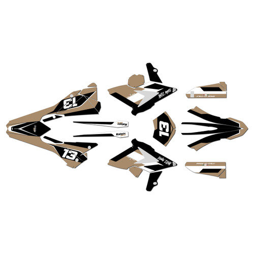 beta 350rrs graphics kit 2018-2019 factory series tan