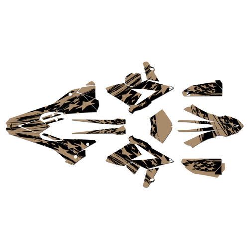 beta 350rrs graphics kit 2018-2019 patriot series tan