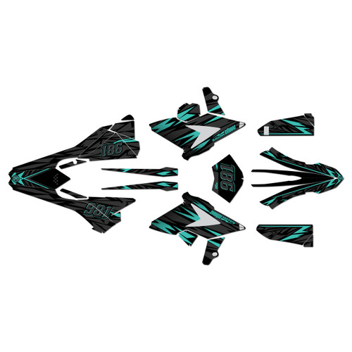 beta 350rrs graphics kit 2018-2019 twitch series teal