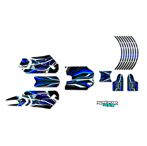 stacyc 12ebrushless graphics kit all years prime series blue