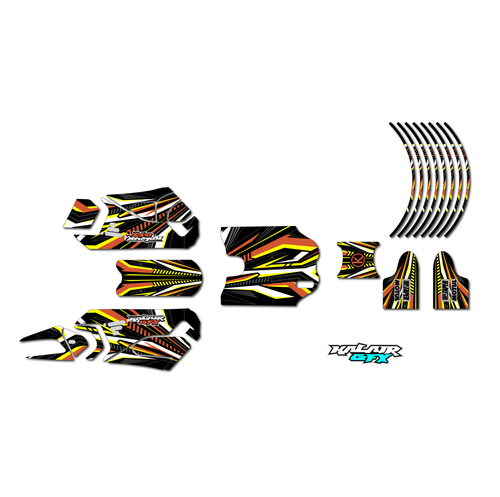 stacyc 12ebrushless graphics kit all years prime series orange