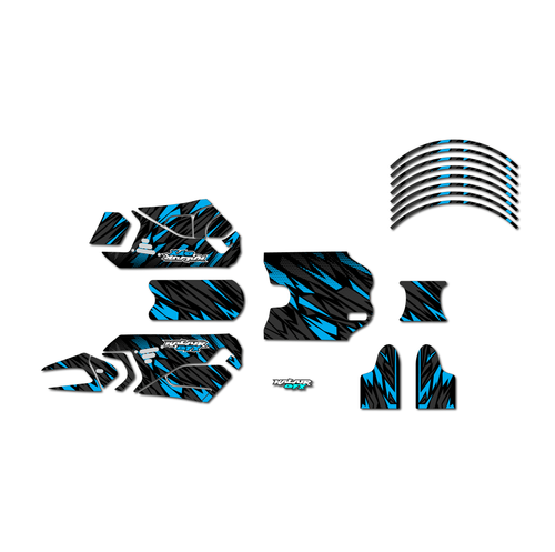 stacyc 12ebrushless graphics kit all years twitch series cyan