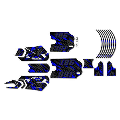 stacyc 16ebrushless graphics kit all years twitch series blue