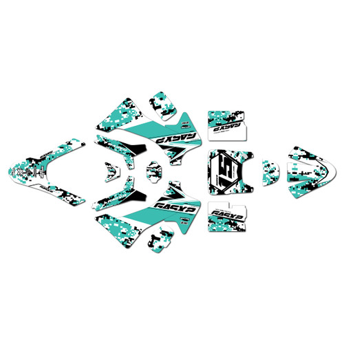 gasgas mc-e2 graphics kit 2024-2026 cloaked series teal