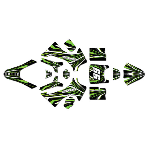 gasgas mc-e2 graphics kit 2024-2026 prime series green