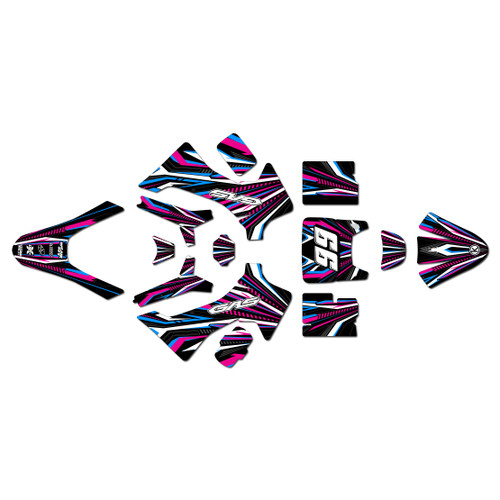gasgas mc-e2 graphics kit 2024-2026 prime series magenta