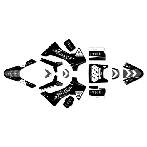gasgas mc-e2 graphics kit 2024-2026 rebel series white
