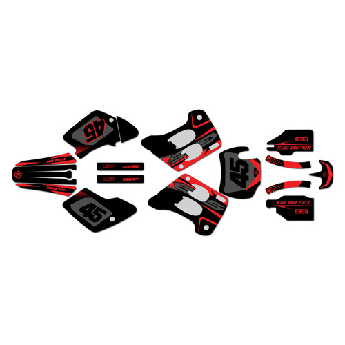 gasgas ec200 graphics kit 1996-2001 division series red-shift