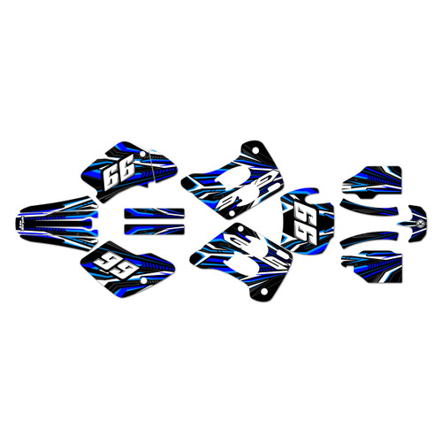 gasgas ec200 graphics kit 1996-2001 prime series blue