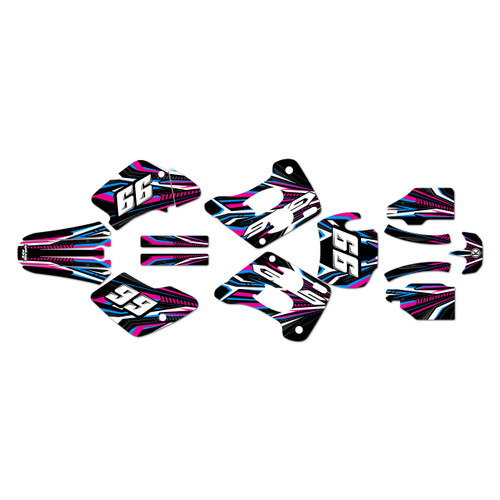 gasgas ec250 graphics kit 1996-2001 prime series magenta