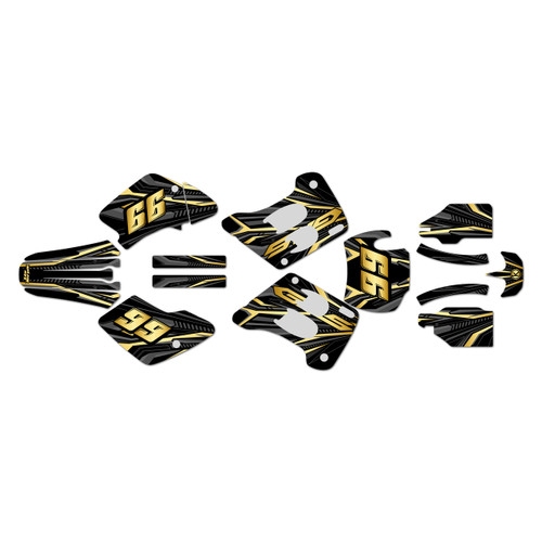 gasgas ec250 graphics kit 1996-2001 prime series gold