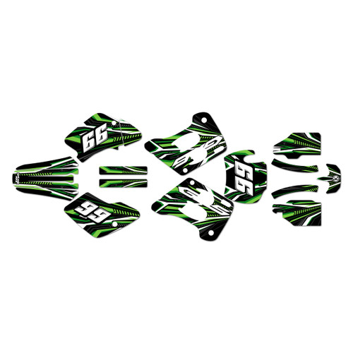 gasgas ec300 graphics kit 1996-2001 prime series green