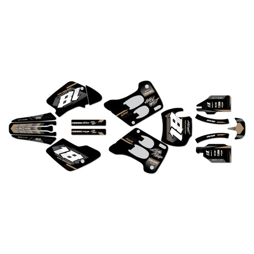 gasgas ec250 graphics kit 1996-2001 rebel series tan