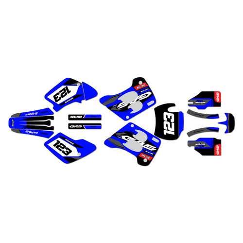 gasgas ec300 graphics kit 1996-2001 rugged series blue