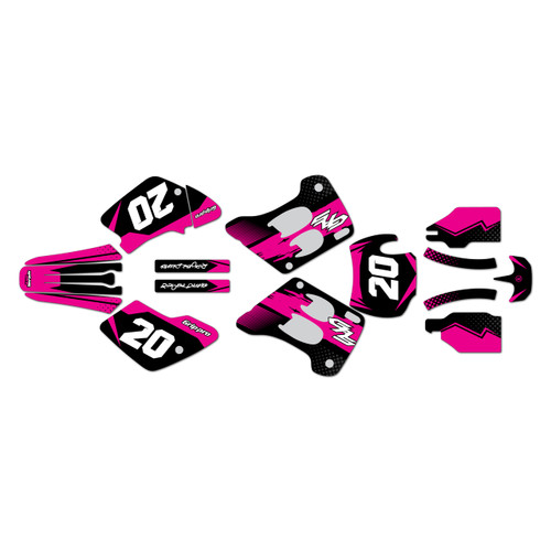 gasgas ec250 graphics kit 1996-2001 spear series magenta