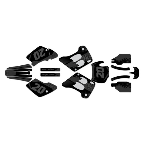gasgas ec250 graphics kit 1996-2001 spear series smoke