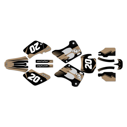 gasgas ec200 graphics kit 1996-2001 spear series tan