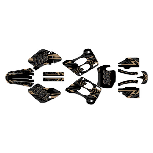 gasgas ec250 graphics kit 1996-2001 twitch series tan