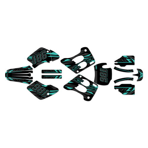 gasgas ec300 graphics kit 1996-2001 twitch series teal