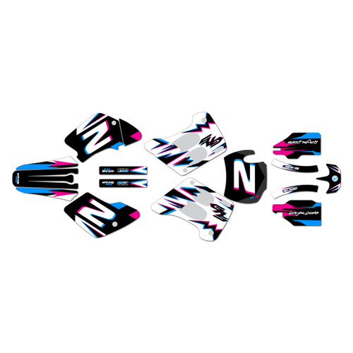 gasgas ec200 graphics kit 1996-2001 vizion series magenta