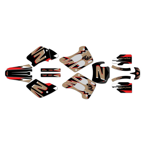 gasgas ec200 graphics kit 1996-2001 vizion series tan