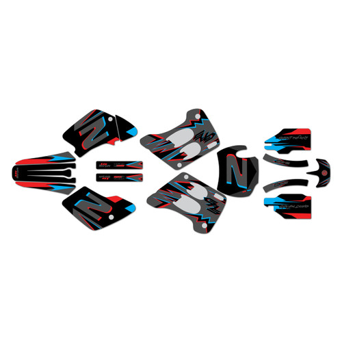 gasgas ec200 graphics kit 1996-2001 vizion series smoke