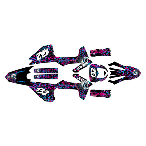 sherco 250se graphics kit 2025-2027 core series magenta