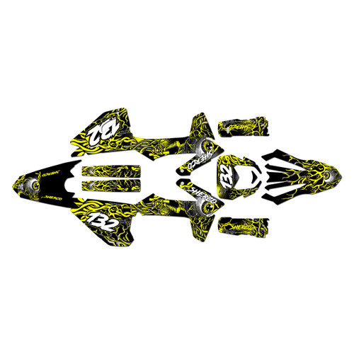 sherco 250se graphics kit 2025-2027 core series yellow