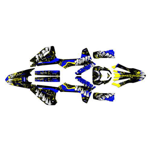 sherco 250sef graphics kit 2025-2027 carnage series yellow