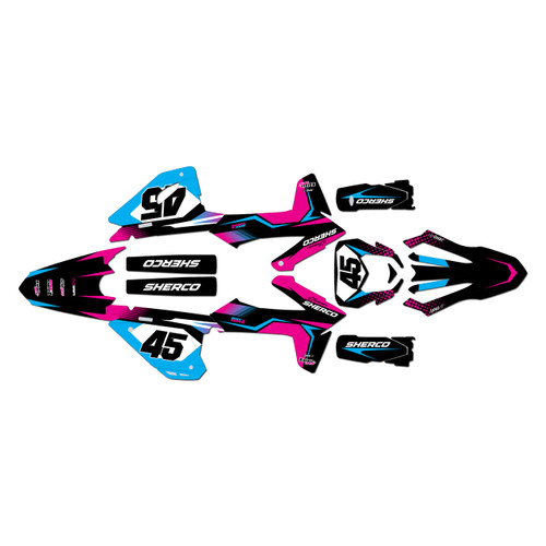 sherco 300sef graphics kit 2025-2027 division series magenta