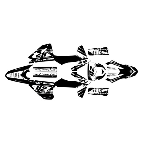 sherco 250sef graphics kit 2025-2027 lethal series white