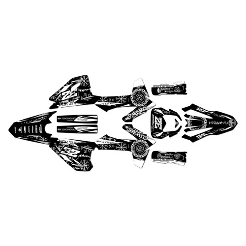 sherco 250sef graphics kit 2025-2027 midgard series white