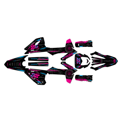 sherco 450sef graphics kit 2025-2027 midgard series magenta