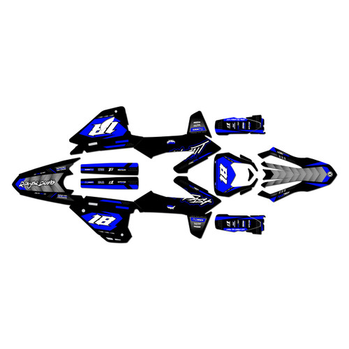 sherco 450sef graphics kit 2025-2027 rebel series blue