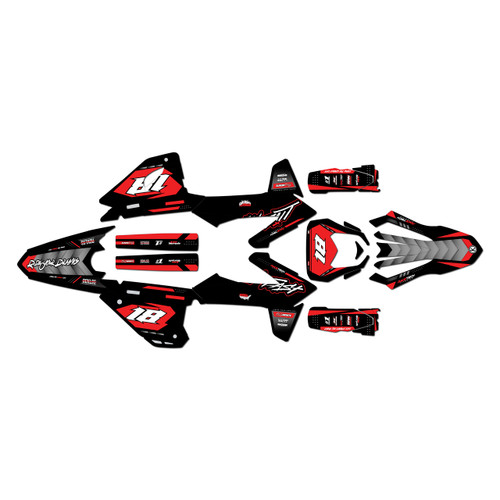 sherco 500sef graphics kit 2025-2027 rebel series red