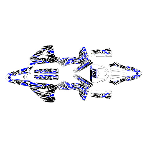 sherco 300sef graphics kit 2025-2027 twitch series blue-shift