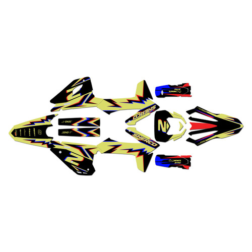 sherco 250se graphics kit 2025-2027 vizion series yellow