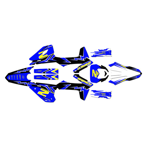 sherco 300se graphics kit 2025-2027 vizion series blue
