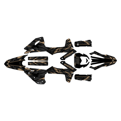 sherco 500sef graphics kit 2025-2027 twitch series tan