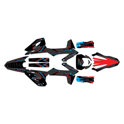 sherco 300sef graphics kit 2025-2027 vizion series red-shift