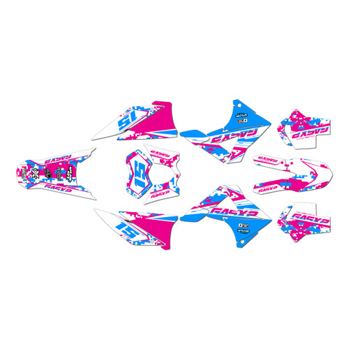 gasgas ec250 graphics kit 2010-2011 cloaked series magenta