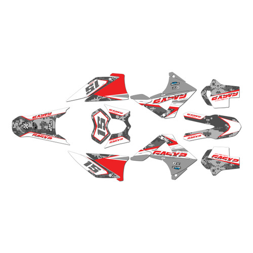 gasgas ec450 graphics kit 2010-2011 cloaked series red
