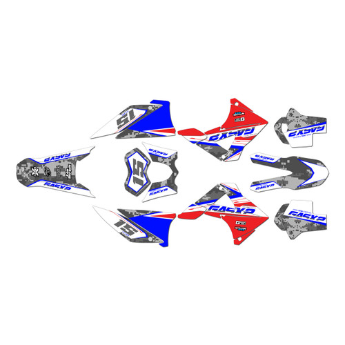 gasgas ec450 graphics kit 2010-2011 cloaked series blue