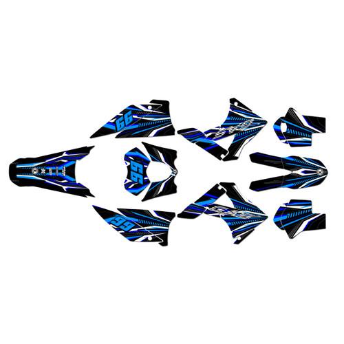 gasgas ec125 graphics kit 2010-2011 prime series blue