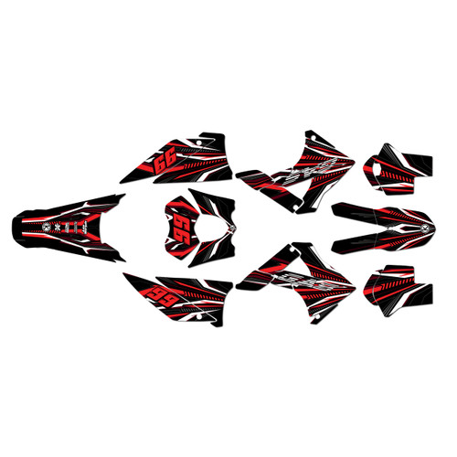 gasgas ec200 graphics kit 2010-2011 prime series red