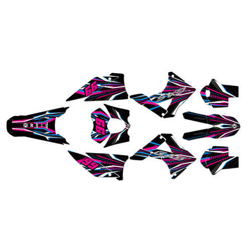 gasgas ec200 graphics kit 2010-2011 prime series magenta