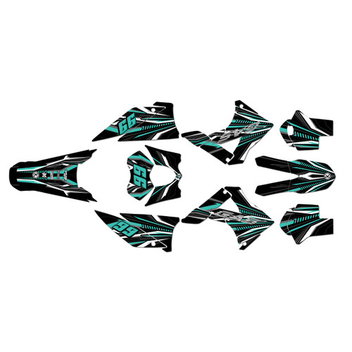 gasgas ec200 graphics kit 2010-2011 prime series teal
