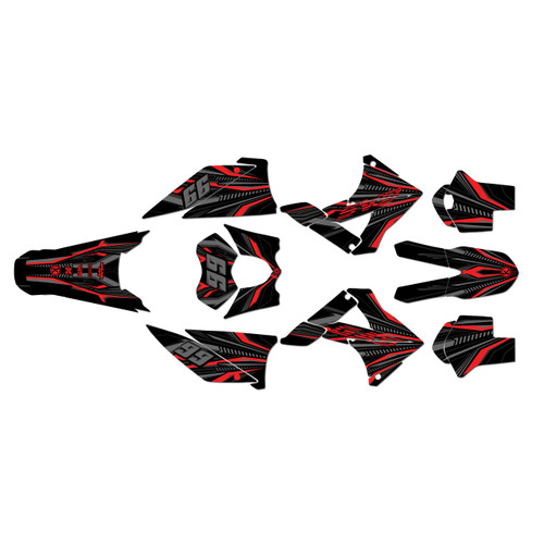 gasgas ec250 graphics kit 2010-2011 prime series red-shift