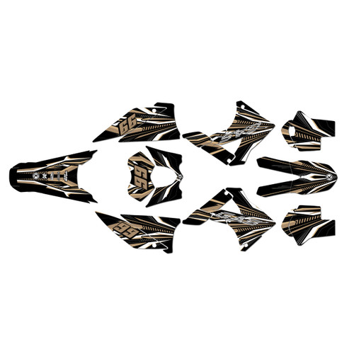 gasgas ec300 graphics kit 2010-2011 prime series tan